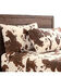 Image #1 - HiEnd Accents 200TC Cotton Elsa Cowhide 4 Piece Sheet Set - Queen Size, Chocolate, hi-res