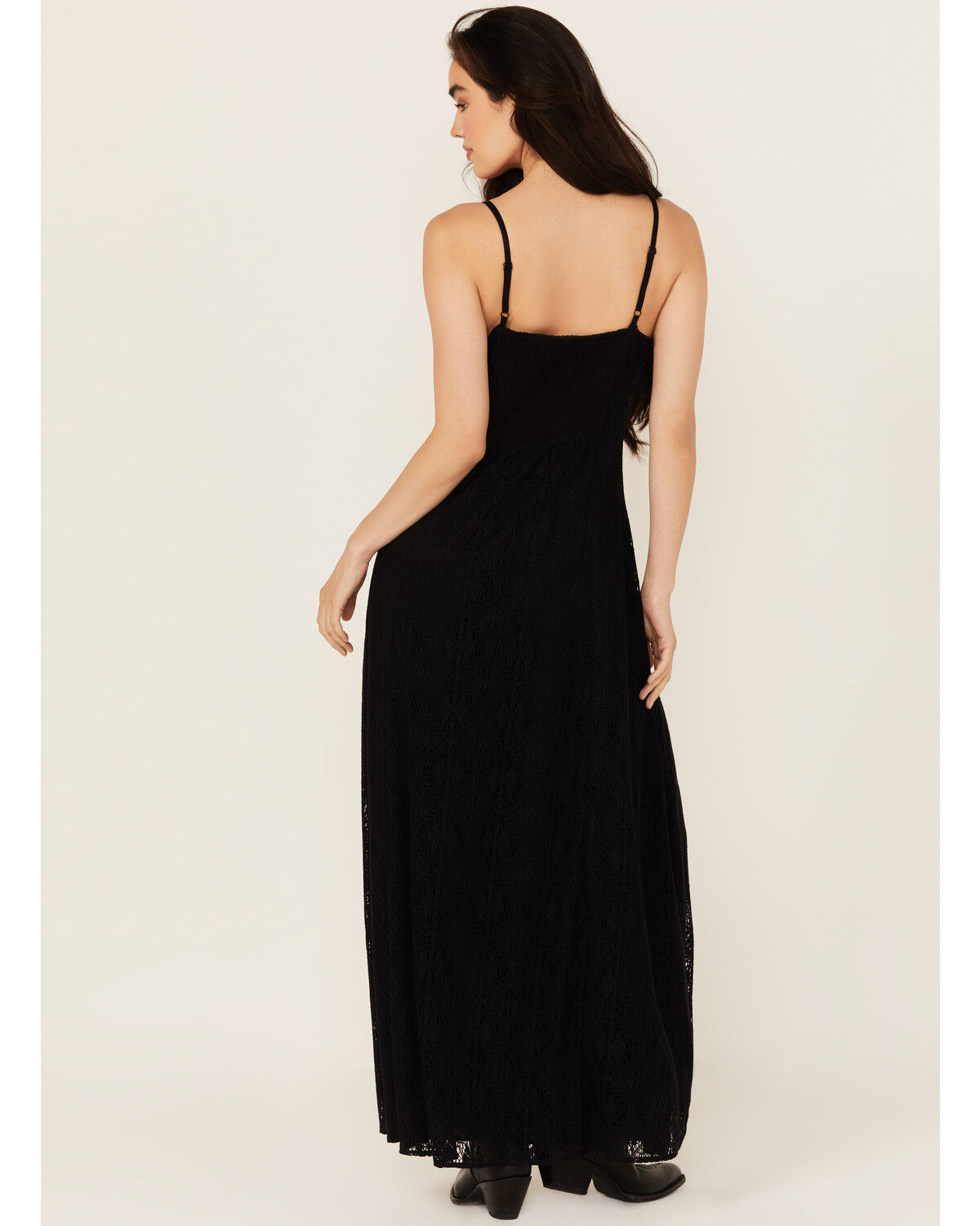 Image #4 - Idyllwind Women's Wyn Lace Sleeveless Maxi Dress, Black, hi-res