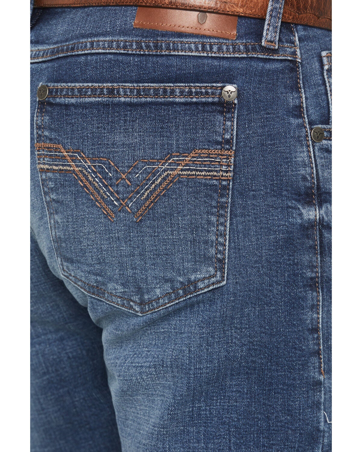 Image #4 - Wrangler 20X Men's 44MWX Barlow Medium Wash Slim Straight Stretch Denim Jeans, Medium Wash, hi-res
