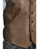 Image #2 - Scully Men's Lambskin Leather Western Vest - Big & Tall, Chocolate, hi-res