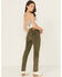 Image #3 - Levi's Women's 724 High Rise Straight Corduroy Stretch Jeans, Olive, hi-res