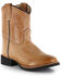 Image #1 - Cody James Toddler Boys' Showdown Western Boots - Round Toe, Tan, hi-res
