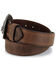 Image #4 - Cody James Men's Patriotic Eagle Leather Belt, Brown, hi-res