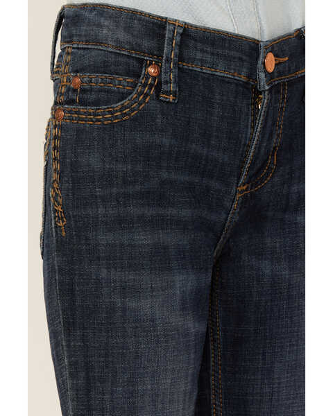 Image #2 - Wrangler Retro Girls' Denver Medium Wash Regular Fit Mid Rise Bootcut Jeans , Blue, hi-res