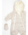 Image #2 - Rylee & Cru Infant Girls' Floral Print Snow Puffer Suit , White, hi-res