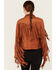 Image #4 - Blue B Women's Grommet Faux Suede Fringe Jacket, Rust Copper, hi-res