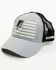 Image #1 - RANK 45&reg; Men's Rubber Logo Flag Ball Cap, Black, hi-res