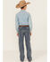 Image #3 - Ariat Boys' B4 Medium Wash Relaxed Bootcut Denim Jeans, Blue, hi-res