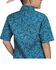 Image #2 - Roper Boys' Paisley Print Short Sleeve Snap Western Shirt, Blue, hi-res