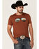 Dale Brisby Men's Sunglasses Graphic Short Sleeve Tee  , Rust Copper, hi-res