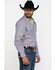 Image #3 - Resistol Men's Gray Clewiston Geo Print Long Sleeve Western Shirt, Grey, hi-res