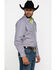 Image #3 - Resistol Men's Gray Clewiston Geo Print Long Sleeve Western Shirt , Grey, hi-res