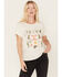 Image #1 - White Crow Women's Wild & Free Short Sleeve Graphic Tee, White, hi-res