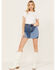 Image #3 - Rock & Roll Denim Medium Wash Patch Denim Skirt, , hi-res