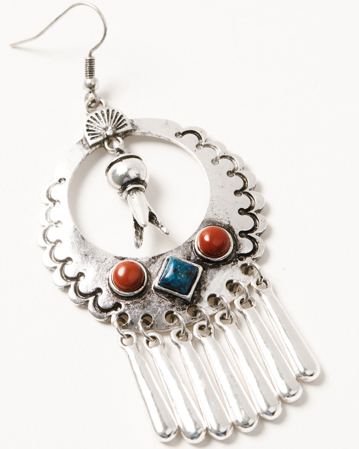 Image #3 - Shyanne Women's American Heritage Chandelier Earrings, Silver, hi-res