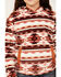 Image #3 - Shyanne Girls' Bailey Po Southwestern Print Polar Fleece Hoodie , Medium Brown, hi-res