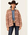 Image #1 - Shyanne Women's Southwestern Print Blanket Sherpa Lined Jacket, Beige, hi-res
