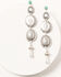 Image #2 - Paige Wallace Women's Turquoise Studded Concho Earrings, Silver, hi-res