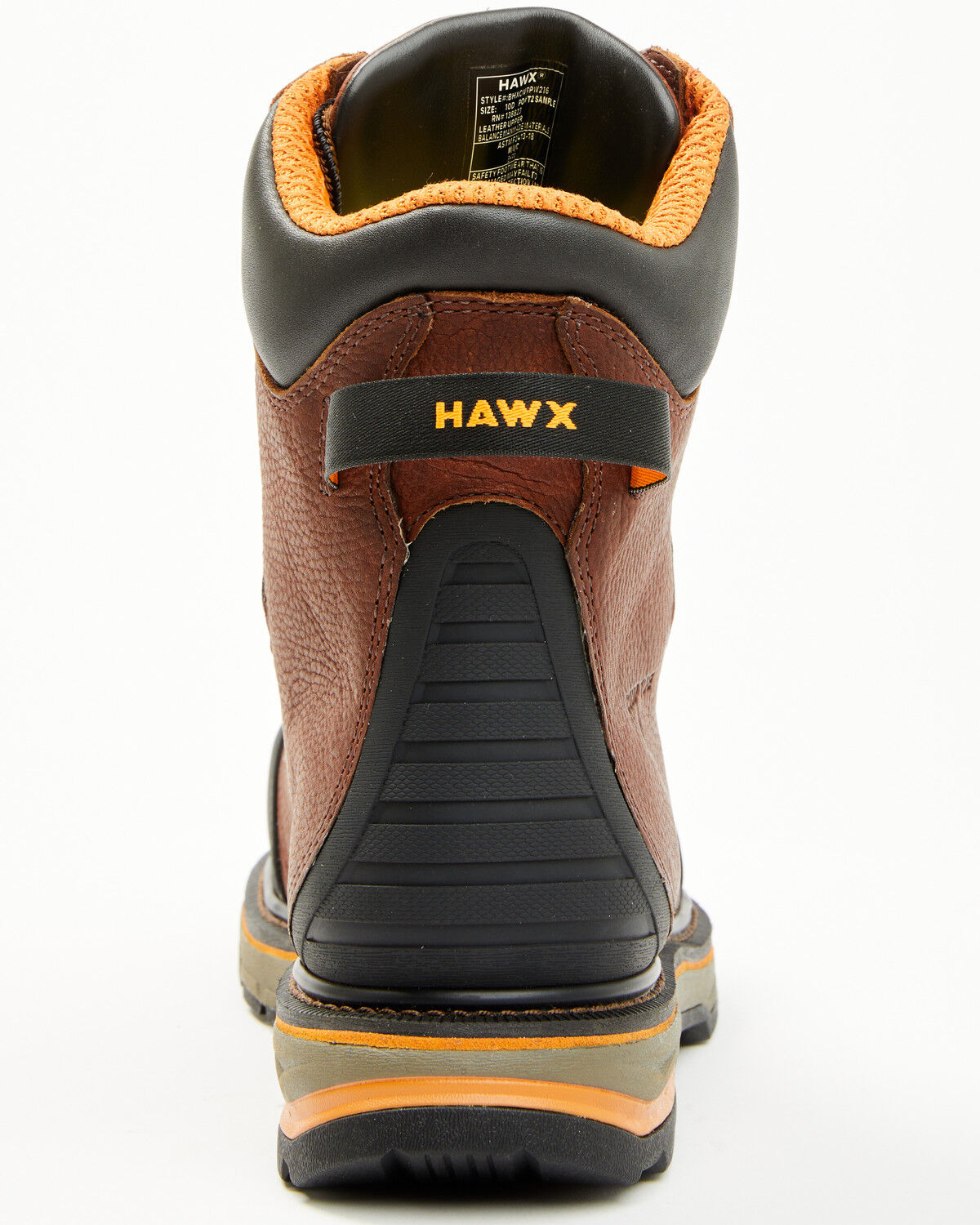 Image #5 - Hawx Men's 8" Enduro Heavy Industrial Lace-Up Waterproof Work Boots - Composite Toe, Dark Brown, hi-res