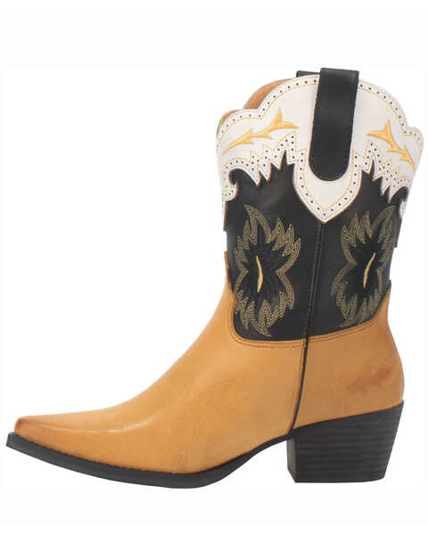 Image #3 - Dingo Women's Tatiana Western Boots - Snip Toe, Yellow, hi-res