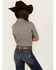 Image #4 - Cruel Girl Girls' Geo Print Long Sleeve Snap Western Shirt, Orange, hi-res