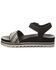 Image #3 - Bearpaw Women's Orion Platform Sandals, Black/white, hi-res