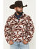 Image #1 - Rock & Roll Denim Men's Southwestern Berber Quarter Zip Pullover, Rust Copper, hi-res