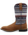 Image #3 - Hooey Twisted X Kids' Serape Stripe Western Boot - Square Toe, Brown, hi-res