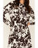 Image #3 - Wrangler Retro Women's Cow Print Long Sleeve Mini Dress, Brown, hi-res