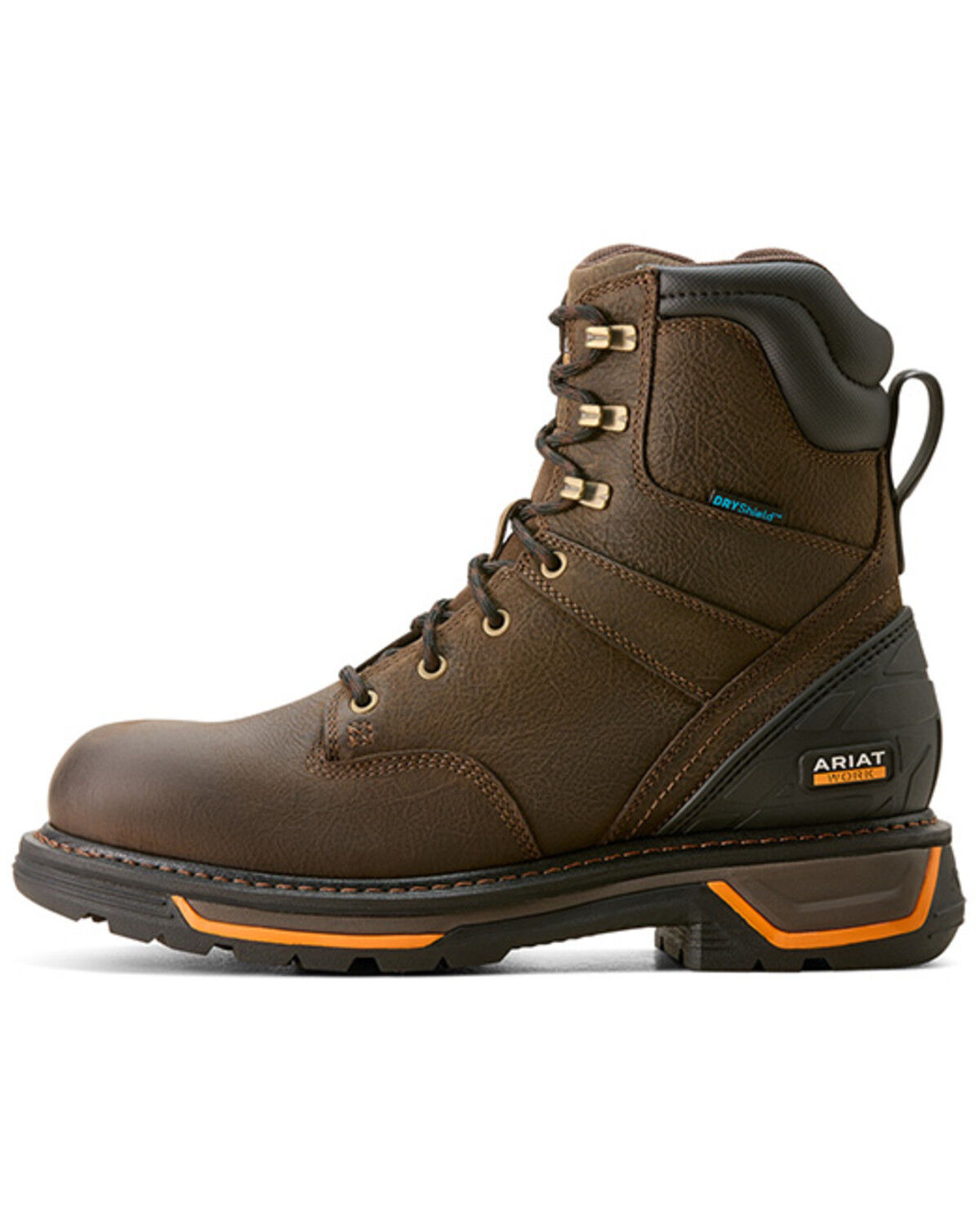 Image #2 - Ariat Men's 8" Big Rig Waterproof Work Boots - Soft Toe, Brown, hi-res