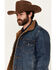 Image #2 - Blue Ranchwear Men's Clay Sherpa Lined Denim Jacket, Indigo, hi-res