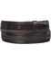 Image #3 - Lucchese Men's Black Cherry Goatskin Leather Belt, Black Cherry, hi-res