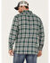 Image #4 - Levi's Men's Classic Worker Plaid Long Sleeve Button-Down Shirt, Dark Green, hi-res