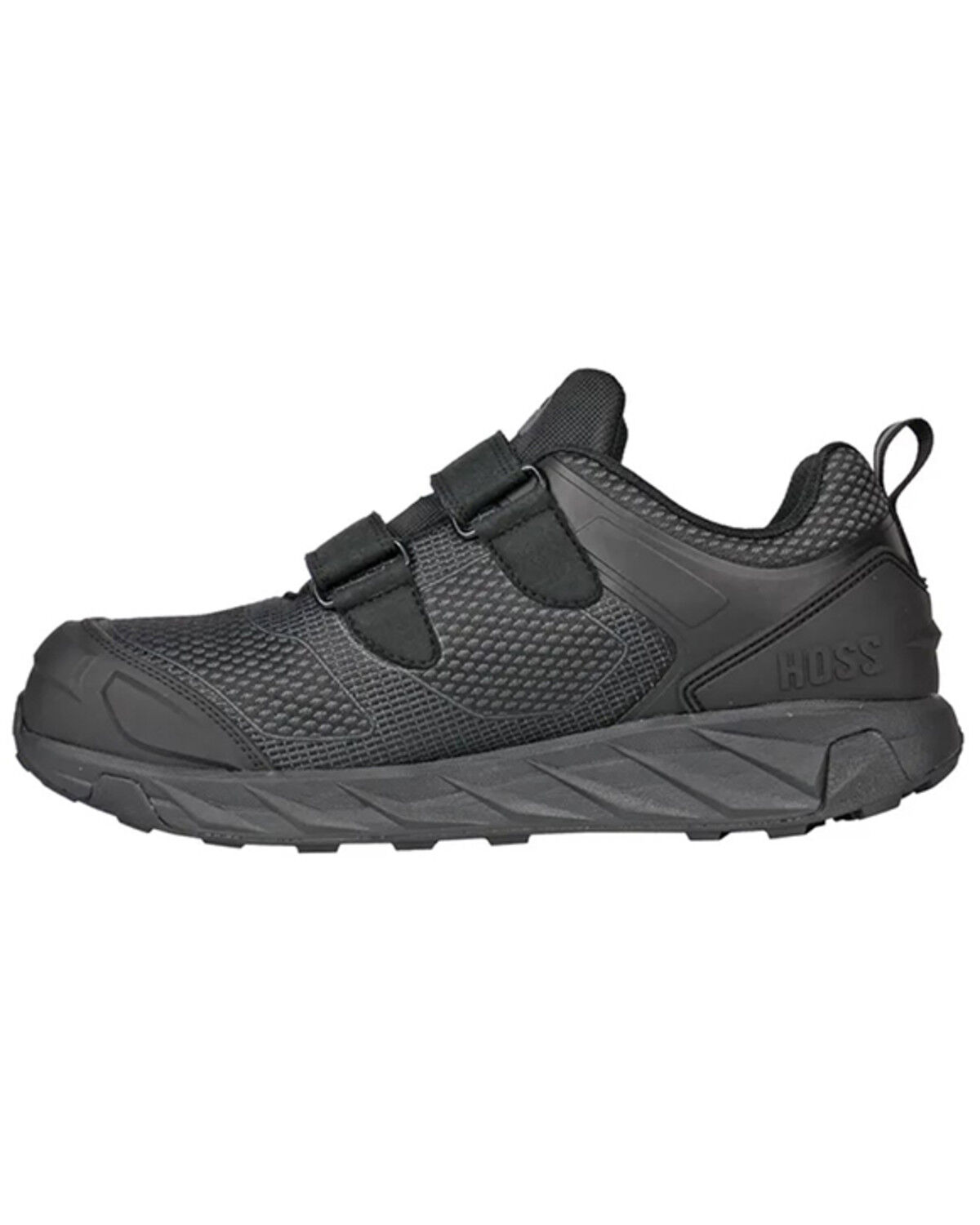 Image #3 - Hoss Men's Buster Low Velcro Waterproof Slip Resistant Work Shoes - Carbon Nano Toe, Black, hi-res
