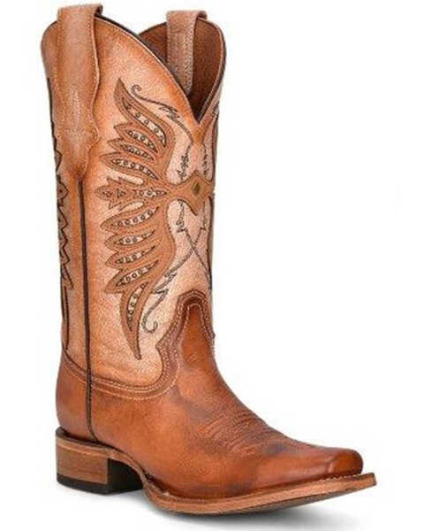 Circle G Women's LD Western Boots - Square Toe, Brown, hi-res