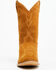 Image #4 - Laredo Men's Larkin Suede Water Resistant Western Boots - Round Toe, Honey, hi-res