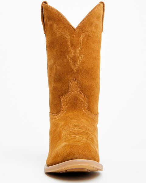 Image #4 - Laredo Men's Larkin Suede Water Resisting Western Boots - Medium Toe , Honey, hi-res