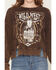 Image #3 - Rock & Roll Denim Women's Wild West Whiskey Pullover Sweatshirt, Brown, hi-res