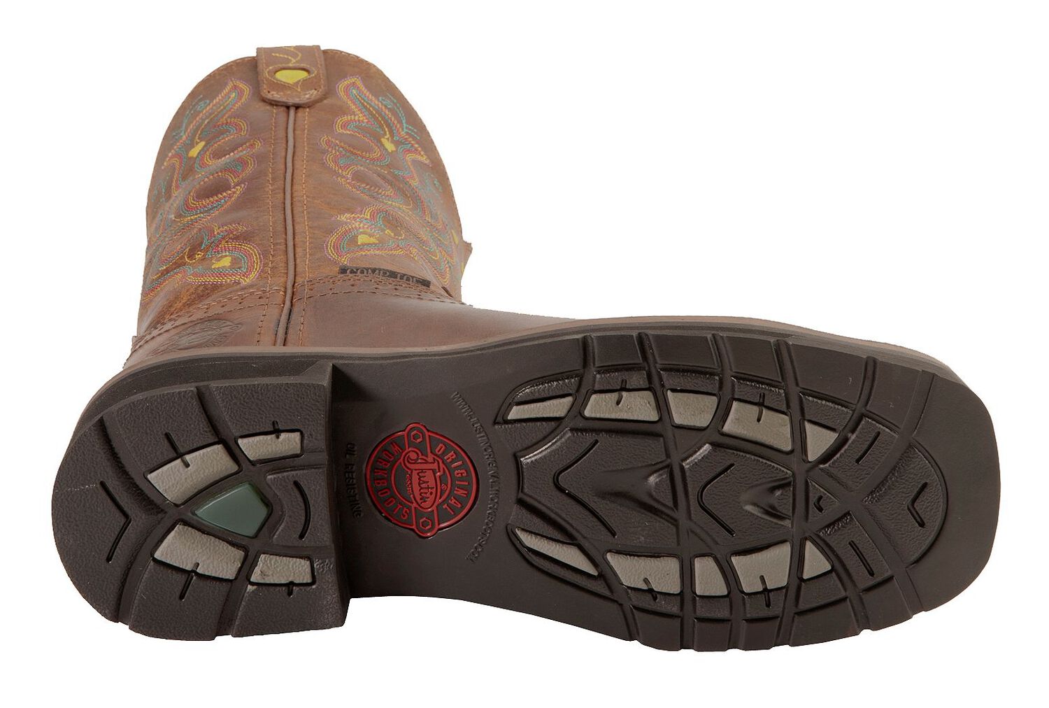 Image #5 - Justin Women's Sunney Pull On EH Work Boots - Composite Toe, Rugged, hi-res