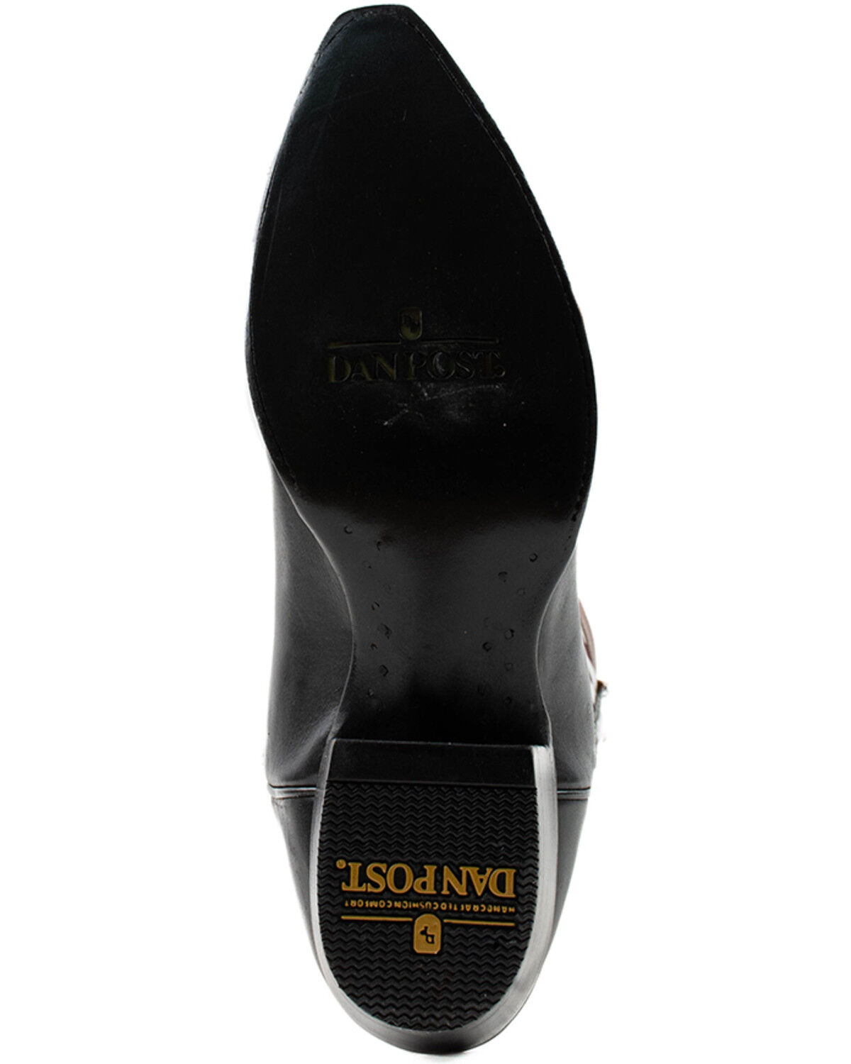 Image #7 - Dan Post Men's Tom Horn Western Boots - Snip Toe, Black, hi-res