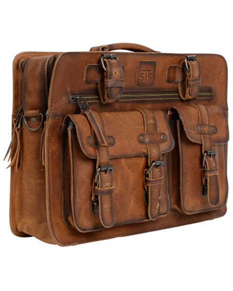 Image #1 - STS Ranchwear By Carroll Men's Tucson Briefcase, Tan, hi-res