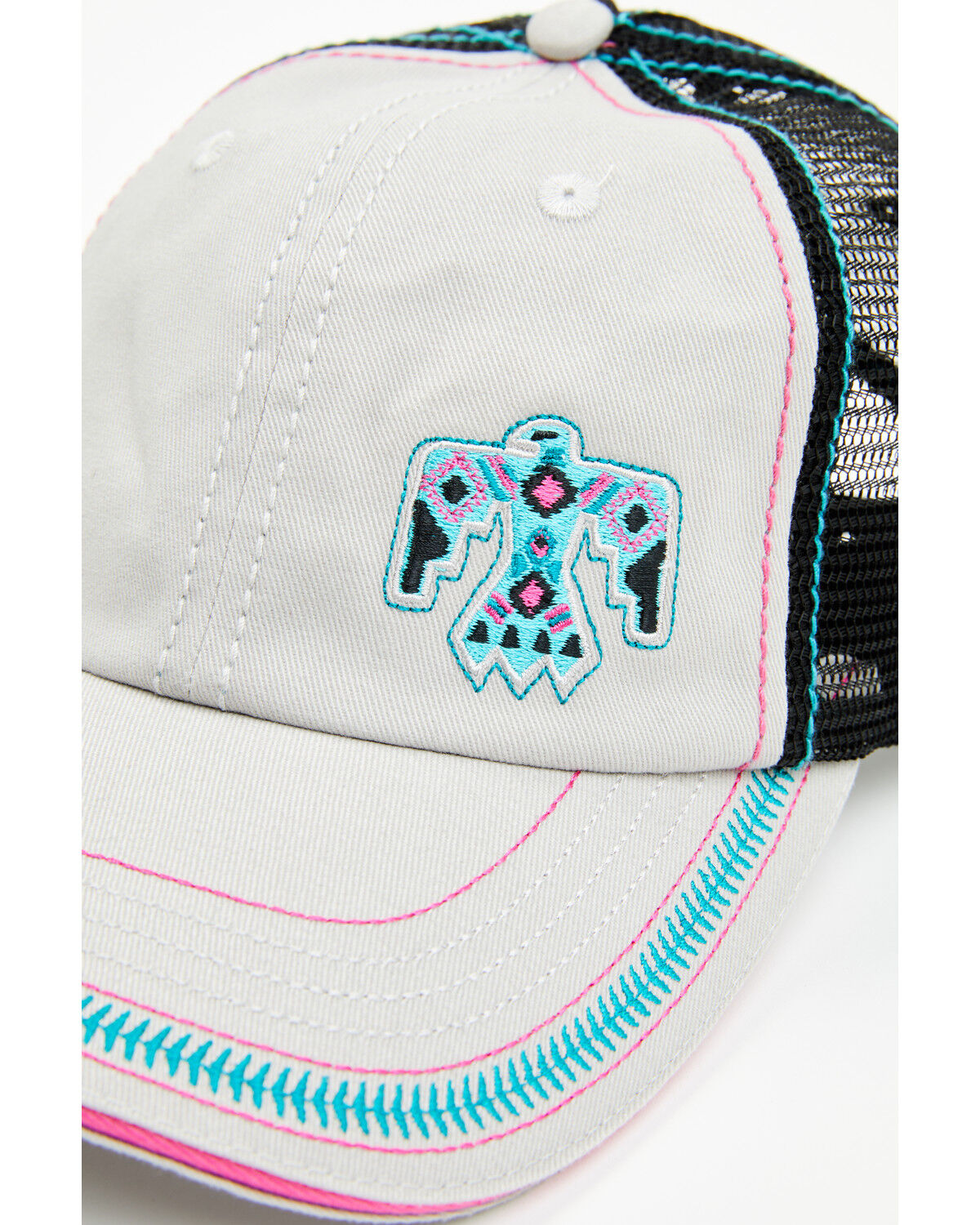 Image #2 - Trenditions Women's Catchfly Mighty Thunderbird Ball Cap, Grey, hi-res