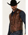 Image #2 - Kobler Leather Men's Lacing Zapata Vest, Dark Brown, hi-res