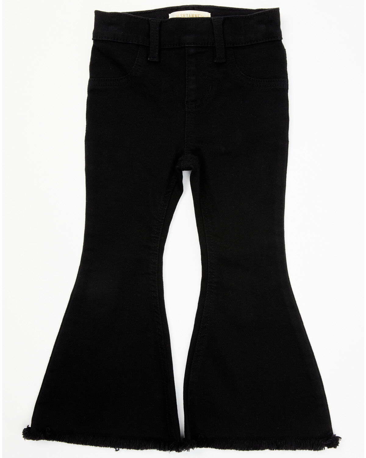 Image #1 - Shyanne Toddler Girls' Flare Stretch Denim Jeans, Black, hi-res