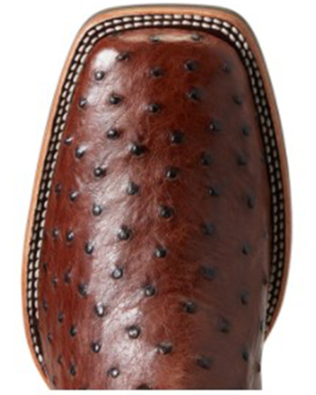 Image #4 - Ariat Men's Full Quill Ostrich Quantum Primo Western Boot - Broad Square Toe, Brown, hi-res