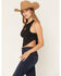 Image #4 - Bailey Zimmerman Women's Hanky Hem Tank, Black, hi-res