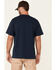 Image #4 - Hawx Men's Solid Navy Forge Short Sleeve Work Pocket T-Shirt - Tall, Navy, hi-res