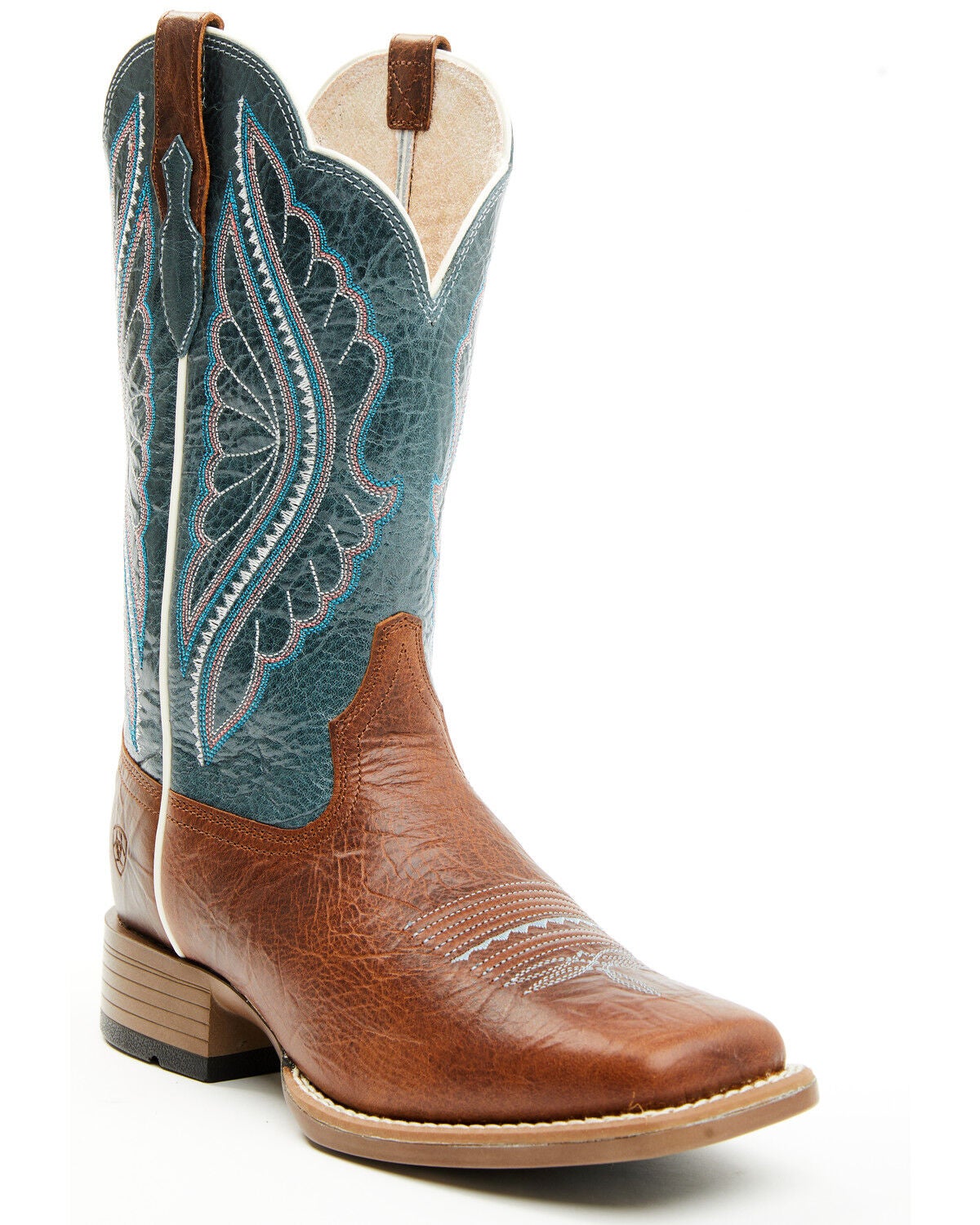 Ariat Women's Primetime Performance Western Boots - Broad Square Toe, Brown, hi-res