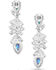 Image #2 - Montana Silversmiths Women's Mystic Falls Opal Crystal Earrings, Silver, hi-res