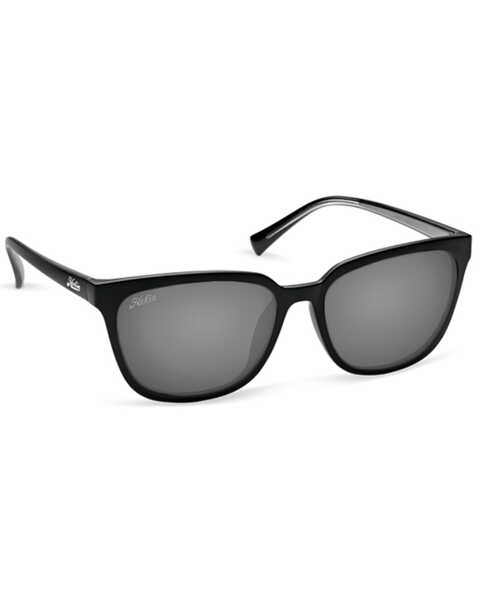 Hobie Women's Monica Black Satin & Gray Polarized Sunglasses , Black, hi-res